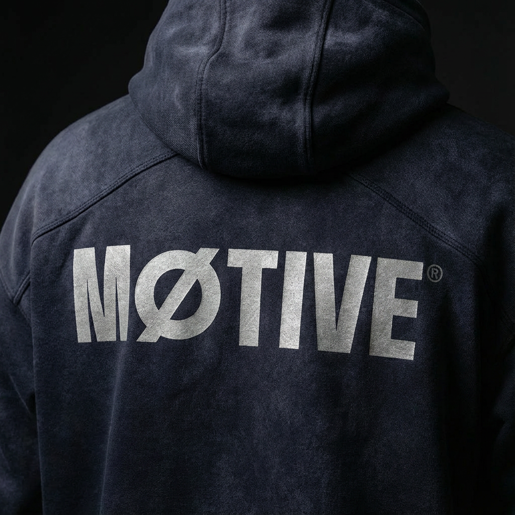 MØTIVE® Emblem Hoodie Midnight Navy Shadow Operator